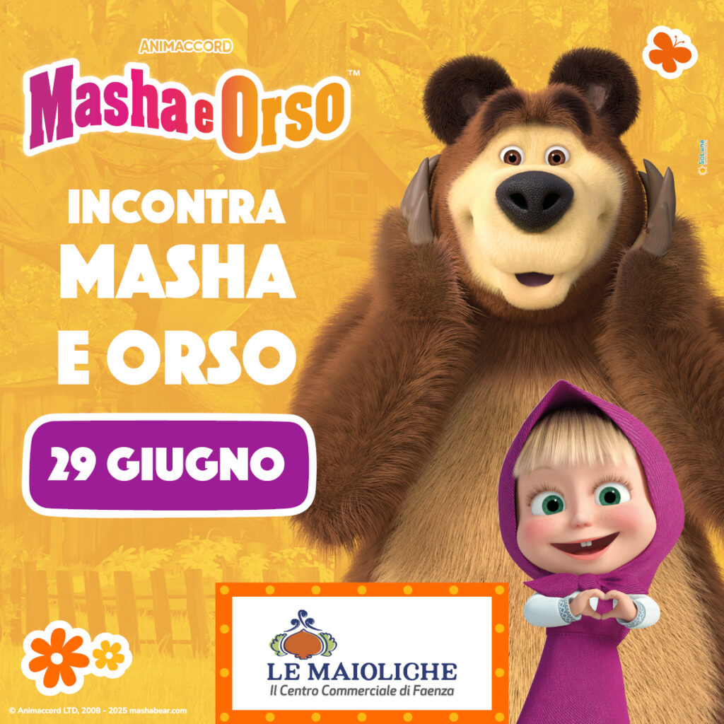 Masha e orso, evento, bambini, meet&greet, mascotte