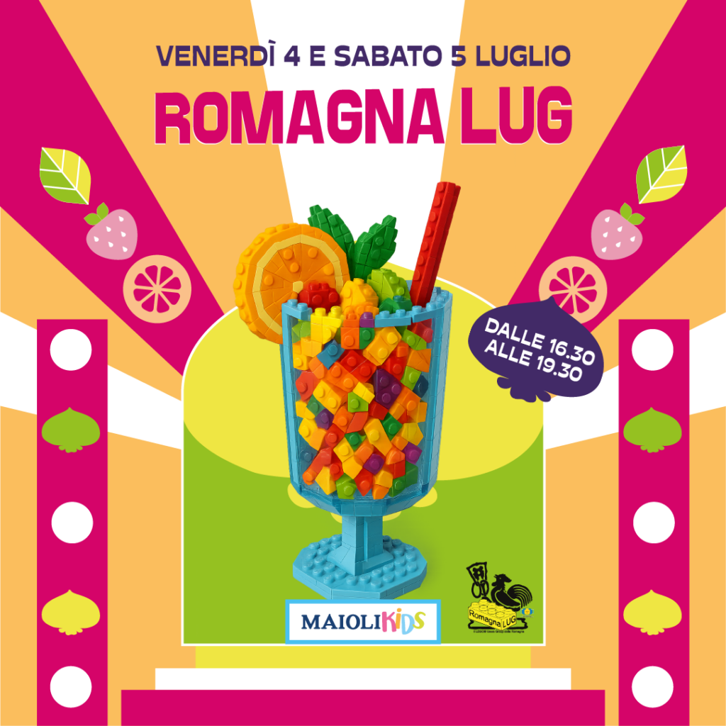 Romagna Lug, laboratori, lego, costruzioni, gadget , bambini