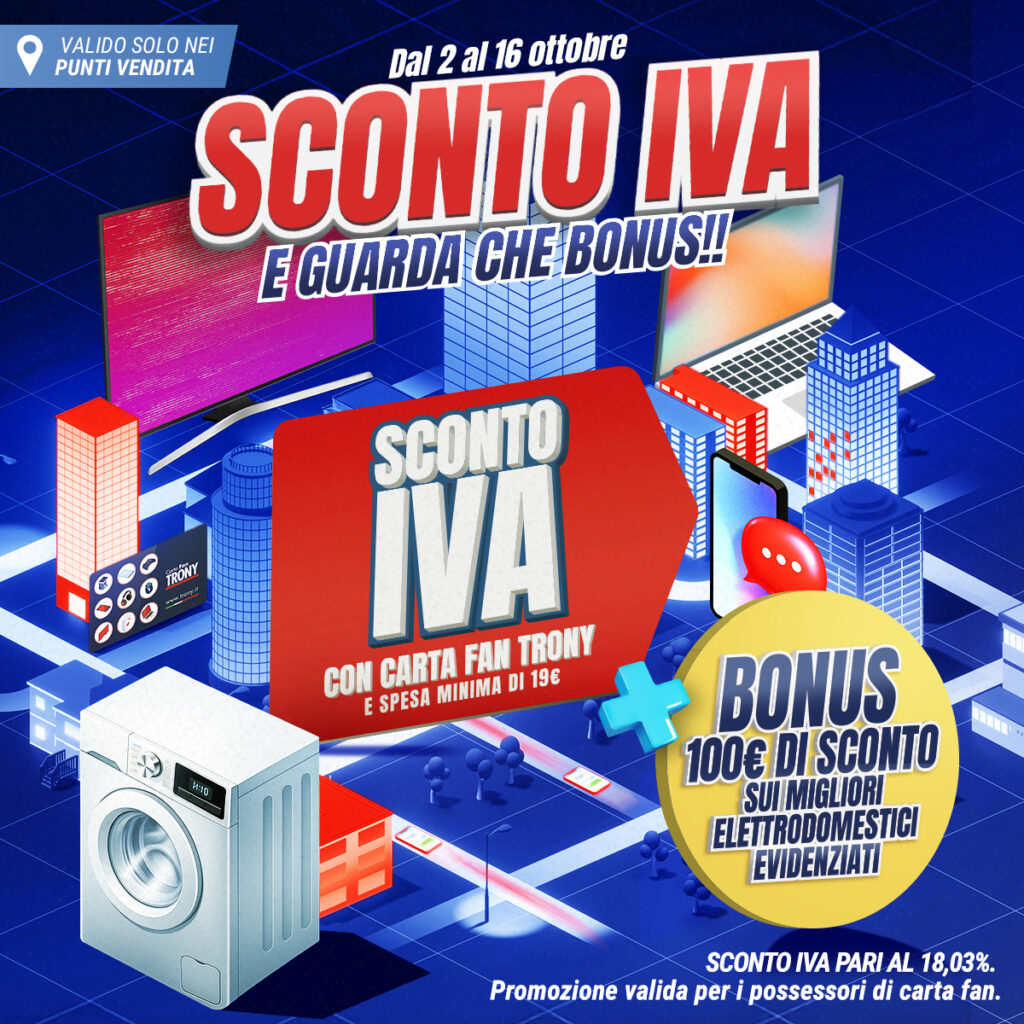 Trony, elettrodomestici, promozione, sconto, elettronica