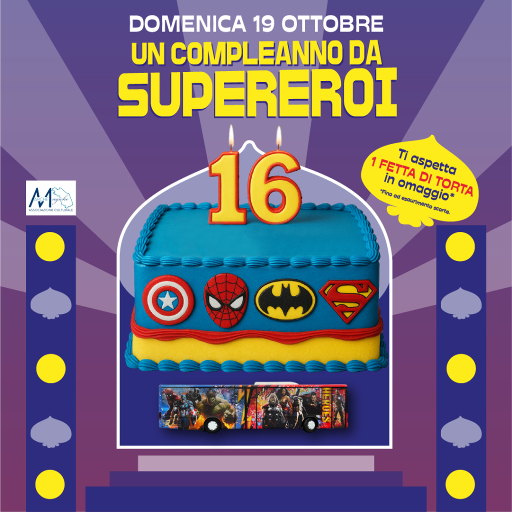 Heroes Bus, evento bambini, supereroi, gadget, giochi, torta