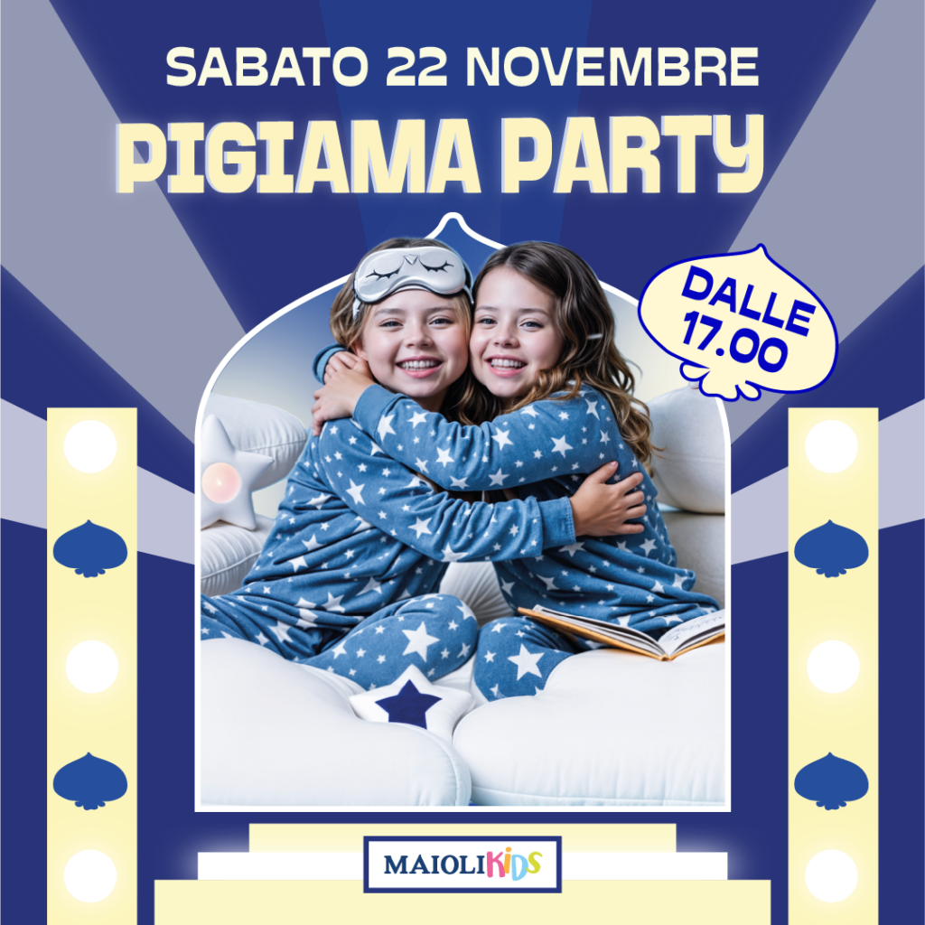 Pigiama Party, eventi bambini, gadget, favole, sorprese
