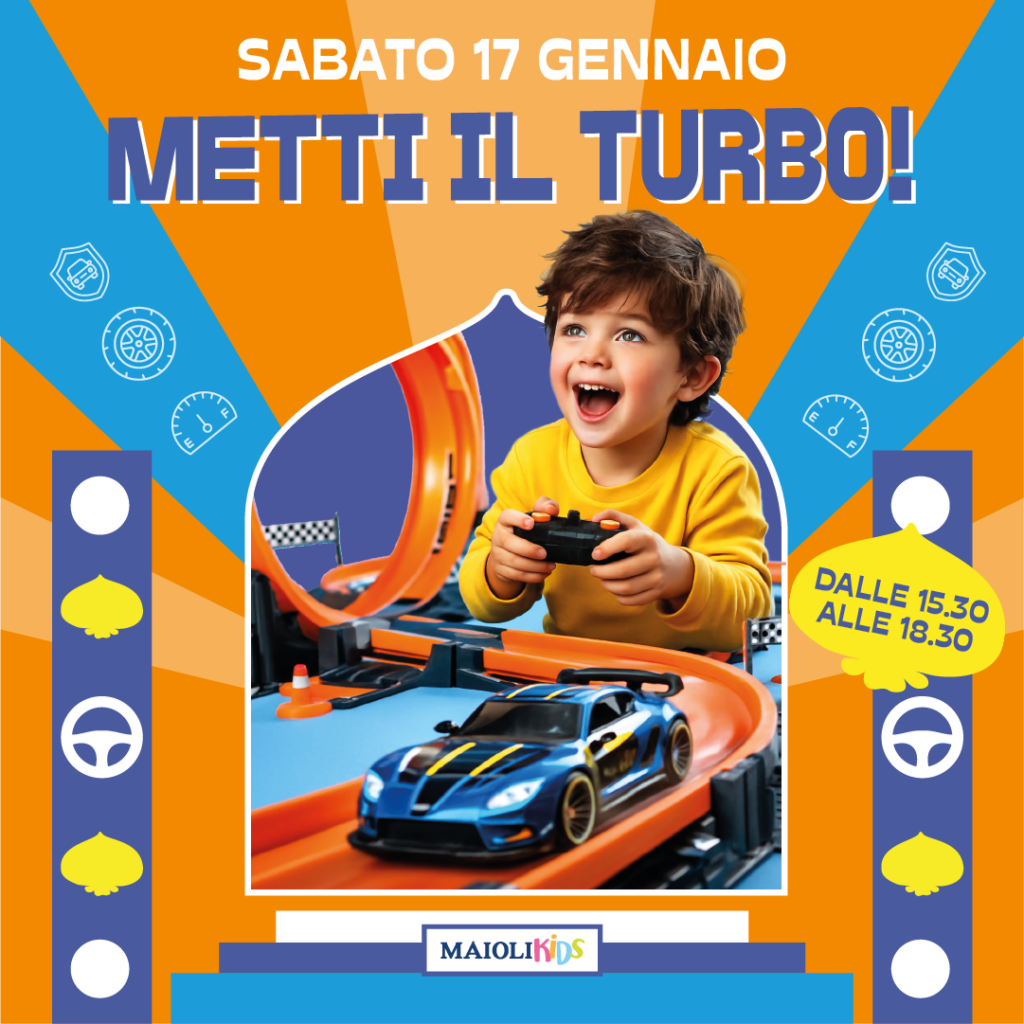 Turbopiste, macchine, pista macchine, gare, laboratorio bambini