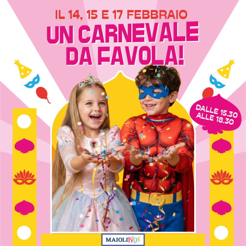 Carnevale, attività bambini, festa, laboratori, gadget