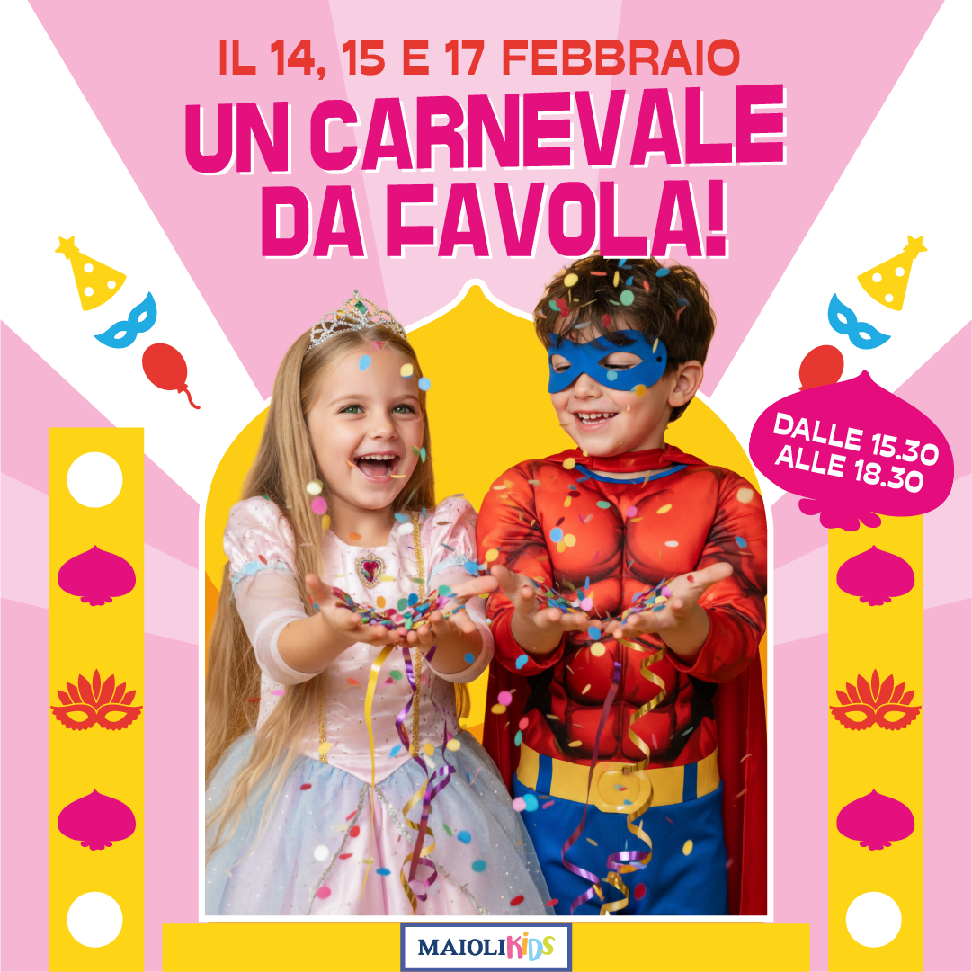 Carnevale, attività bambini, festa, laboratori, gadget