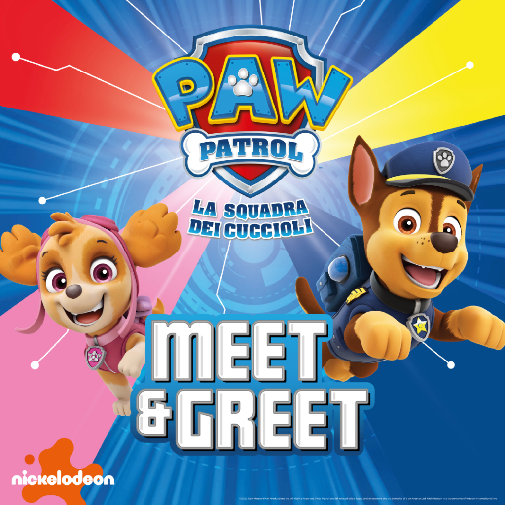 Paw Patrol, evento bambini, meet&greet, laboratio creativo