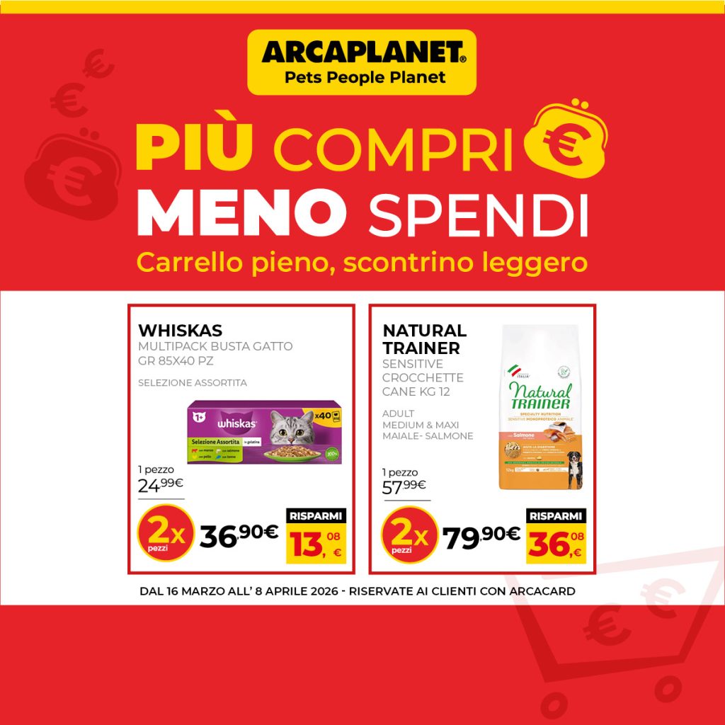 arcaplanet, promo, sconti, saldi