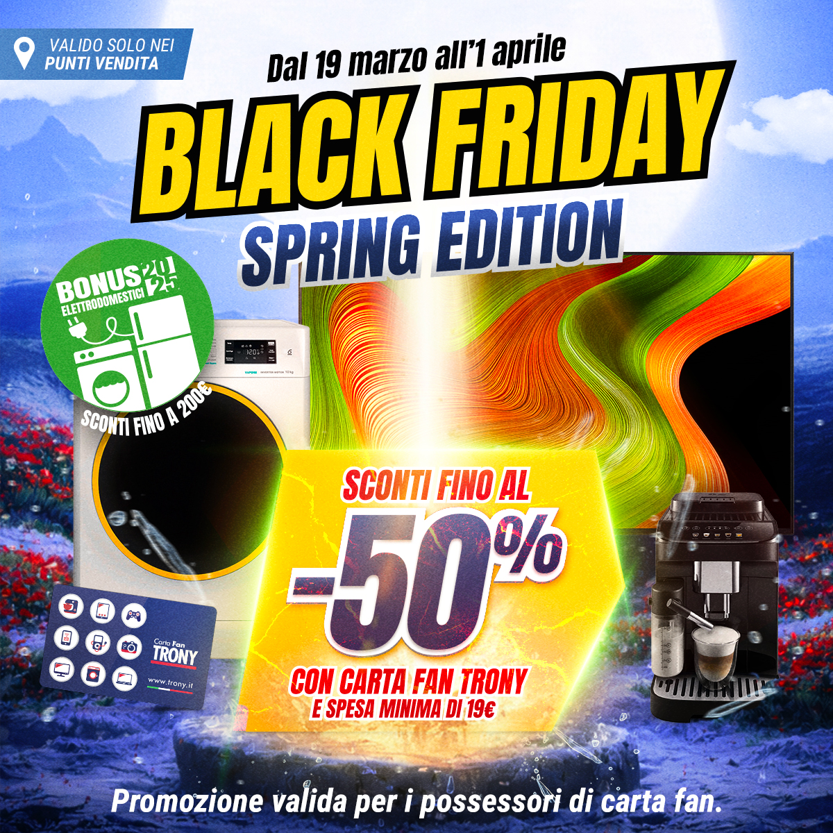 Trony, tech, sconti, promozioni