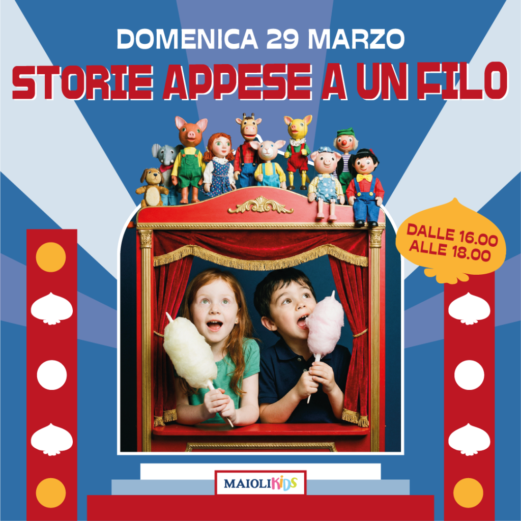 Storie appese a un filo, marionette, evento bambini